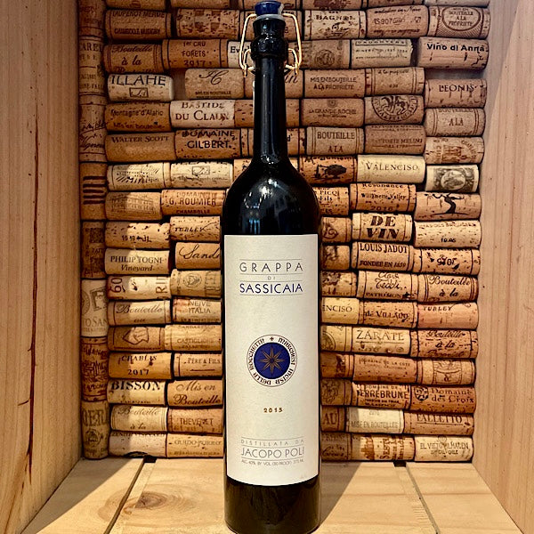 Jacopo Poli Grappa di Sassicaia 2018 375ml - Wainscott Main Wine