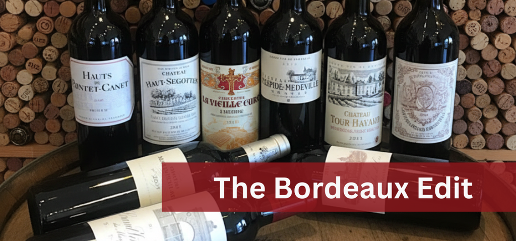 Bordeaux wines from Left and Right Bank – Cabernet Sauvignon, Merlot, Grand Cru