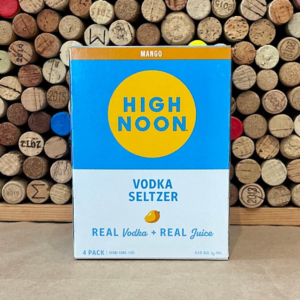High Noon Vodka-Mango Hard Seltzer Cans 4pks 355ml