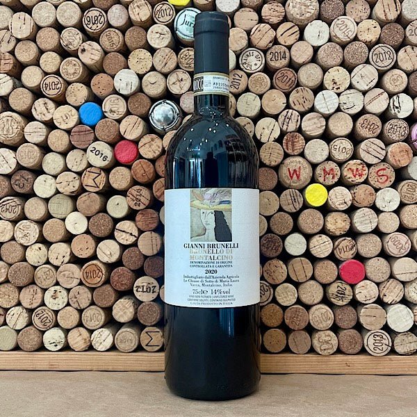 Gianni Brunelli Brunello di Montalcino 2020 bottle – elegant Tuscan Sangiovese at Wainscott Main Wine & Spirits.