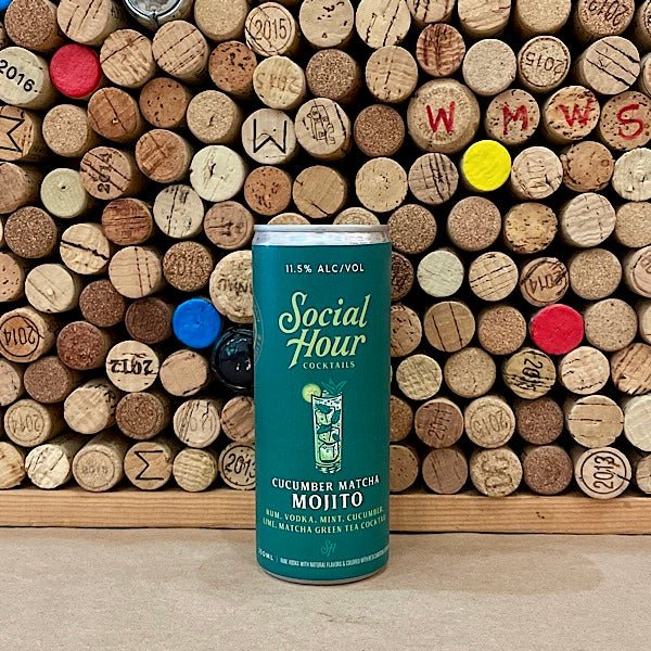Social Hour 'Cucumber Matcha Mojito' Canned Cocktail 250ml - Wainscott ...