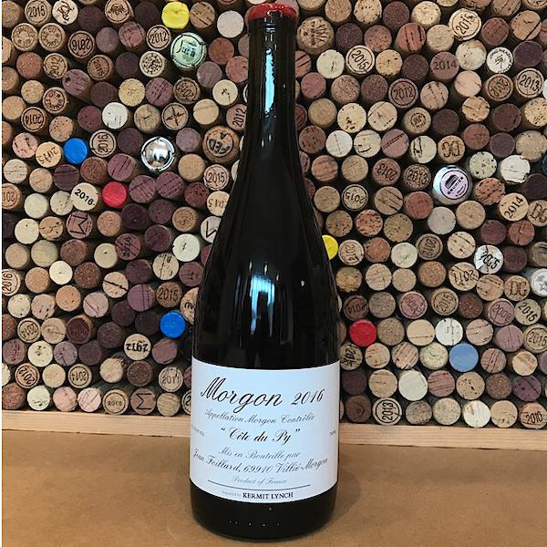 Jean and AgnÃ¨s Foillard took over his father‚Ä∞€™s domaine in 1980, most of their vineyards are planted on the CÃ´te du Py, the famed slope outside the town of VilliÃ©-Morgon and the pride of Morgon. These granite and schist soils sit on an alluvial fan at the highest point above the town and impart great complexity.