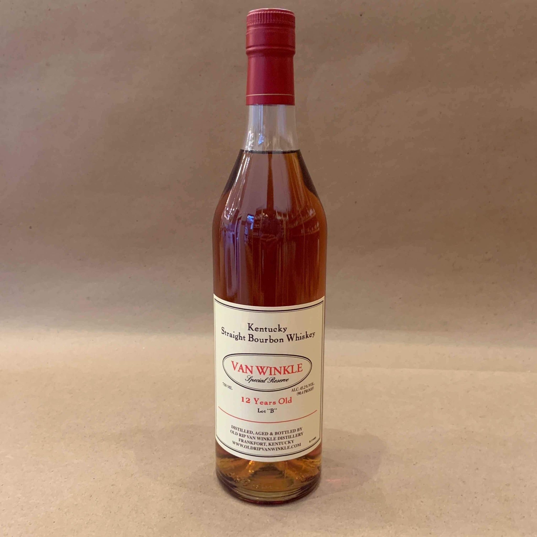 Old Rip Van Winkle 'Van Winkle Special Reserve Lot B' 12 Year