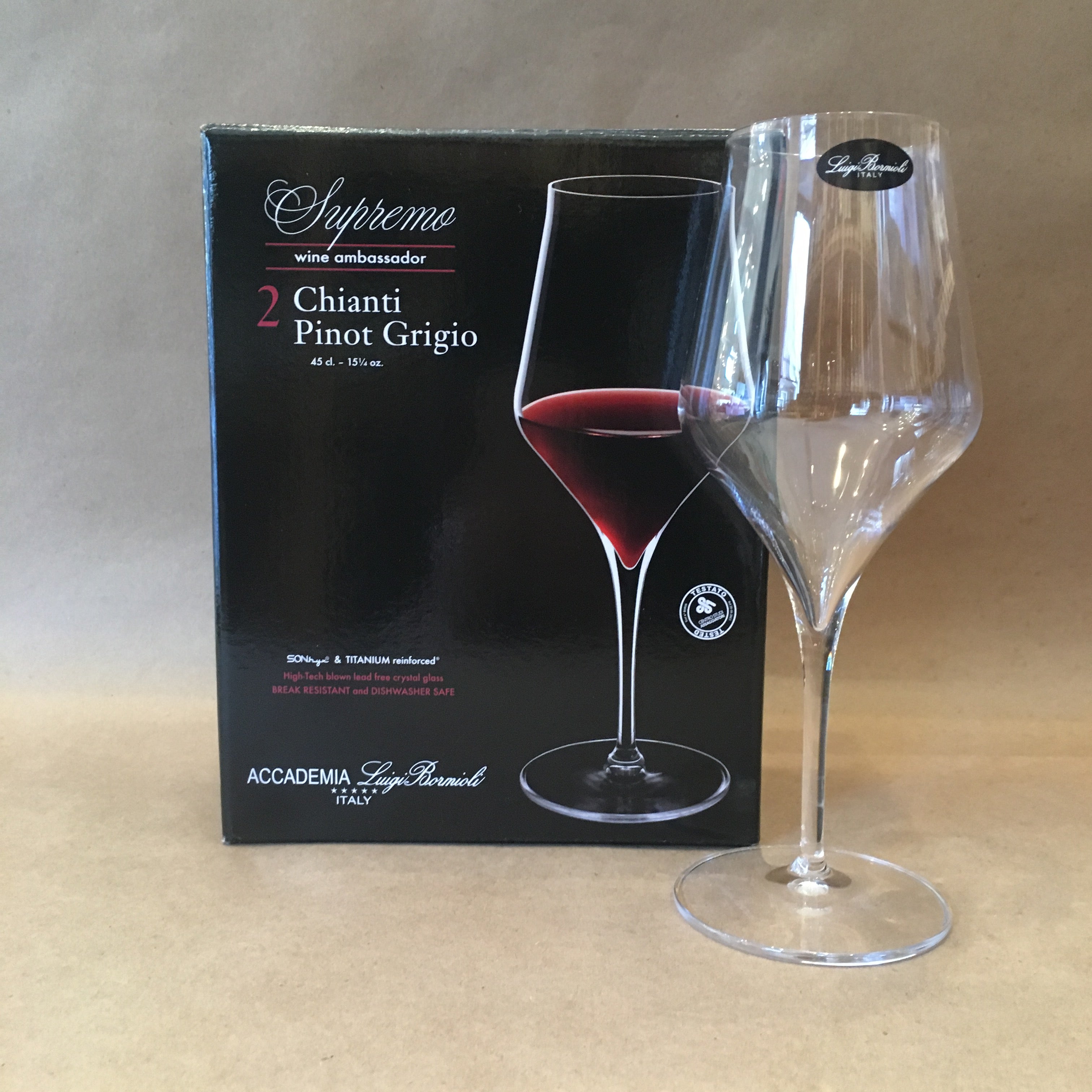 Supremo 15.25 oz Stemless / Pinot Noir Red Wine Glasses (Set Of 2