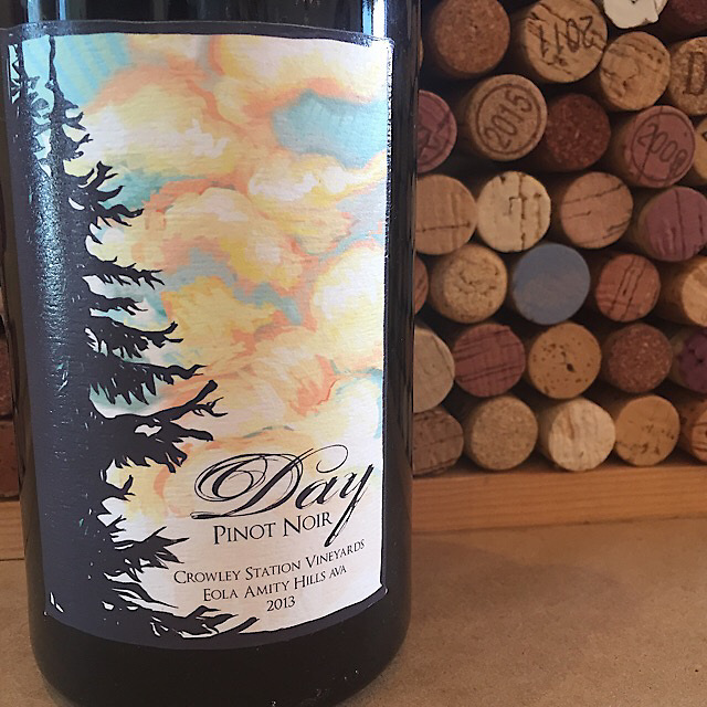 Day Wines Crowley Station Vineyards Pinot Noir Eola Amity Hills 2013