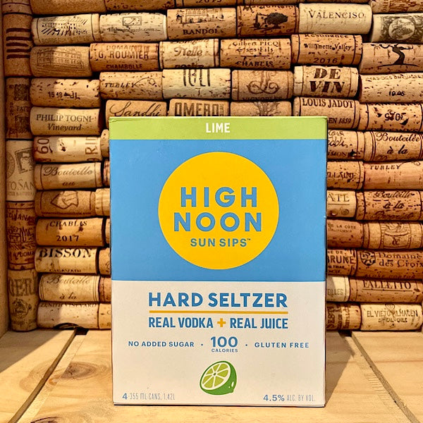 High Noon Vodka-Lime Hard Seltzer Cans 4pk 355ml